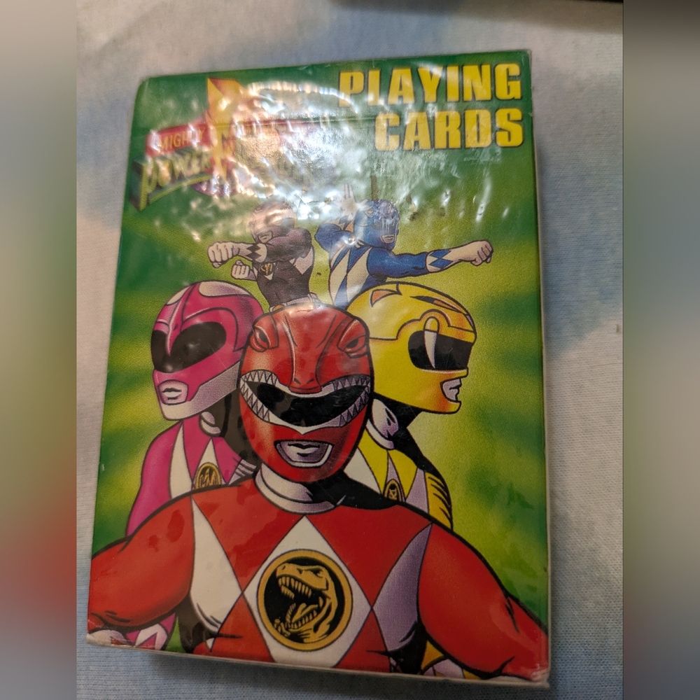 1994 Mighty Morphin Power Rangers Playing Card unopened
